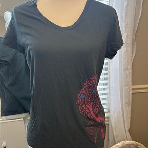 The North Face Womens Dark Gray Graphic Tee